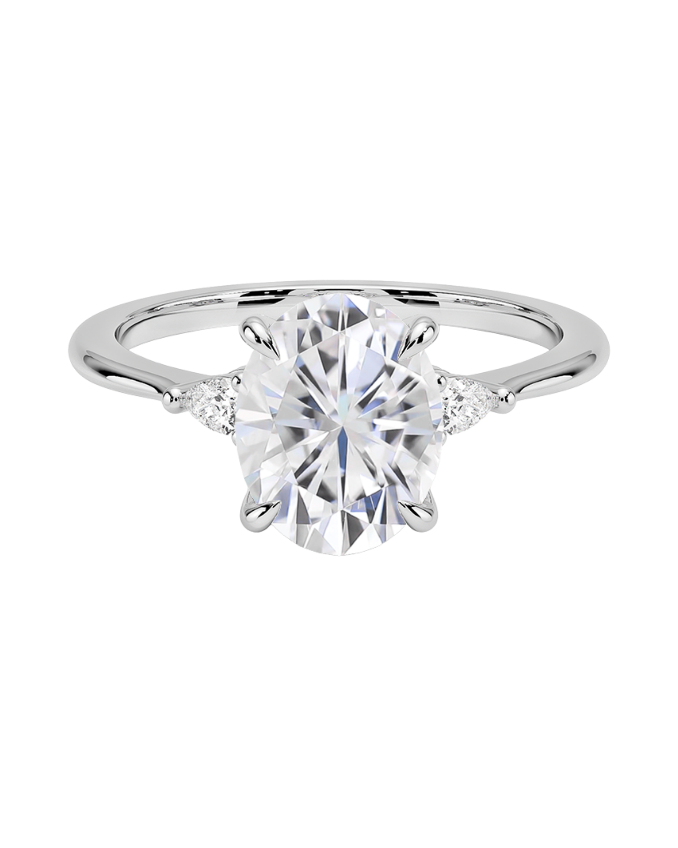 The Opaline Ring - White Gold